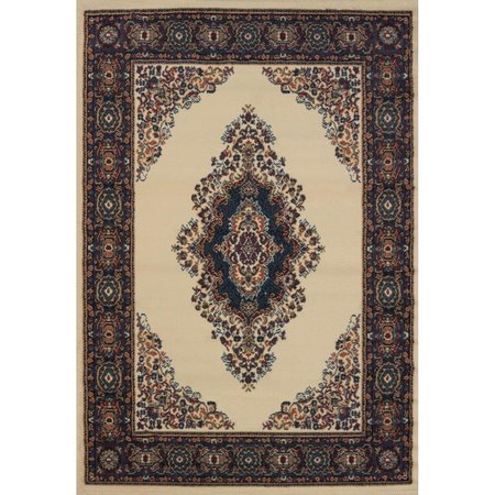 HOMERIC 7 ft. 10 in. x 10 ft. 6 in. Manhattan Cathedral Oversize RugBurgundy HO858164